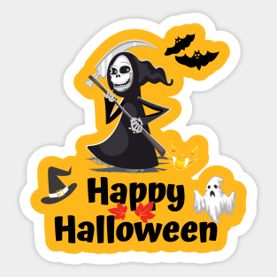 Happy halloween T-shirt, Halloween T-shirt. Sticker